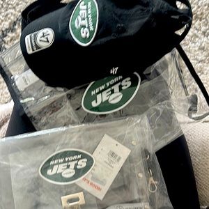 NY Jets Women’s Hat and Clear Stadium Approved Bags